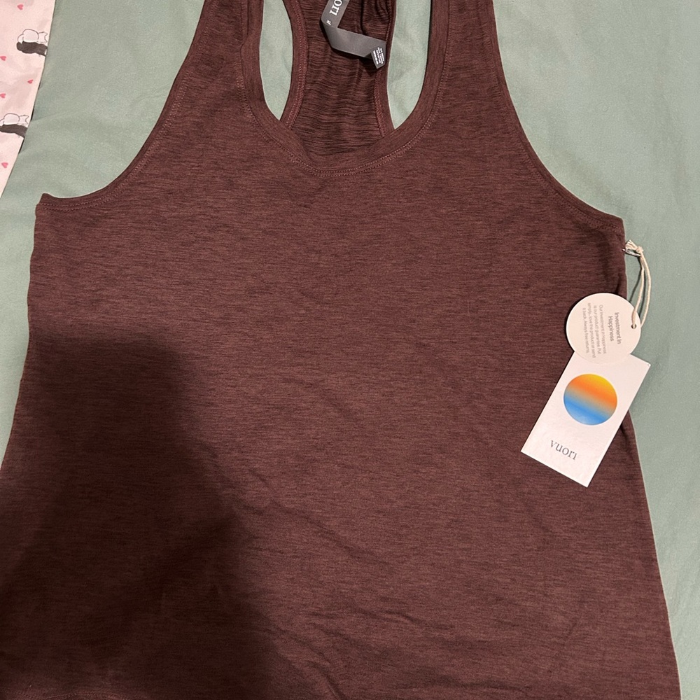 Vuori Dark Brown Tank Top